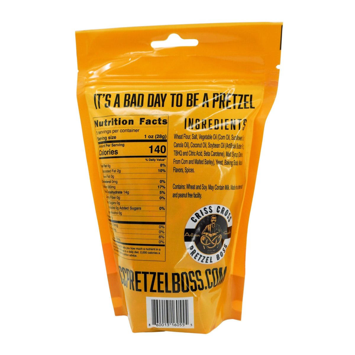 Buffalo Flavored Pretzels | 5 oz | Criss Cross Pretzel Boss