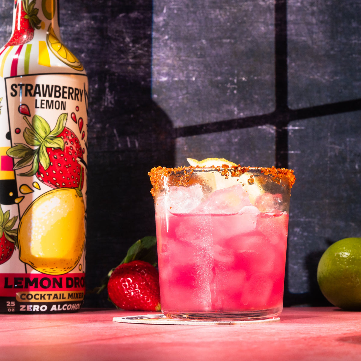 BarMixxers Premium Strawberry Lemon Drop Elixir | Zero-Proof Botanical Mixer | 750ml