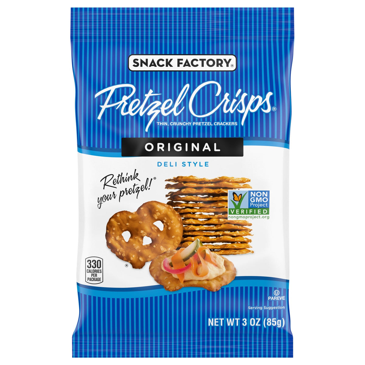 Pretzel Crisps Original, 3 oz (Case of 8)