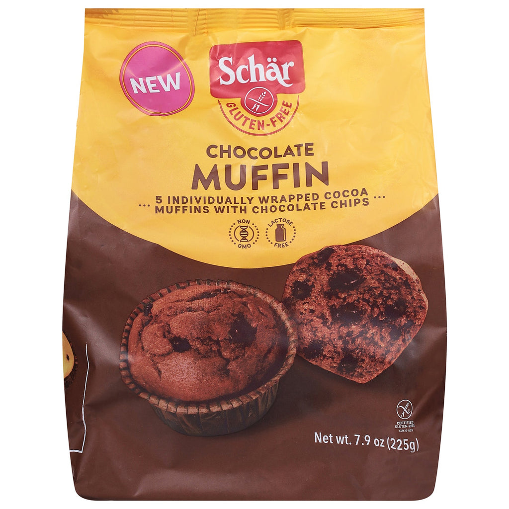 Schär Chocolate Muffins, 7.9 oz (Case of 4)