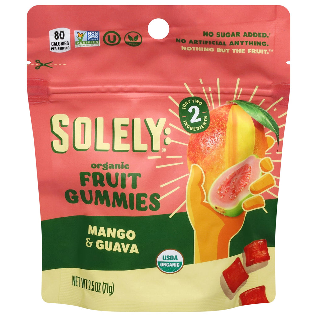 Solely Organic Mango Guava Gummies, 2.5 oz (Case of 12)