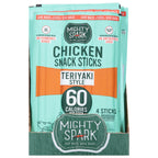 Mighty Spark Teriyaki Chicken Snack Sticks, 4 oz (Case of 8)