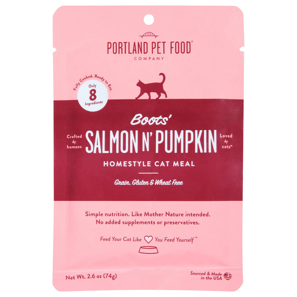 Portland Pet Food Company Salmon N' Pumpkin Cat Meal, 2.6 oz (Case of 12)
