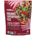 Jasberry Organic Green Curry Superfood Rice, 7.05 oz (Case of 6)