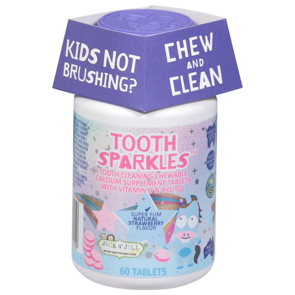 Jack N' Jill Kids Tooth Sparkles, 60 ct