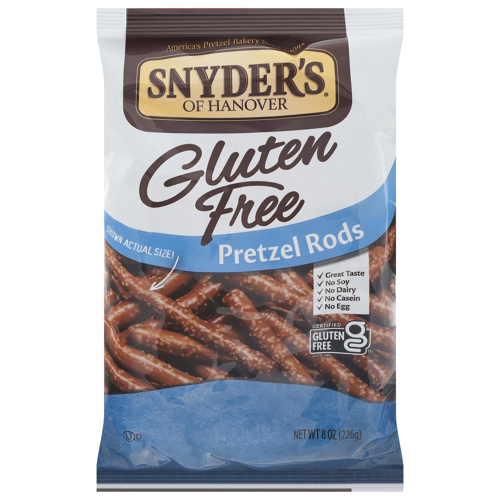Snyder's of Hanover Gluten Free Pretzel Rods, 8 oz (Case of 12)