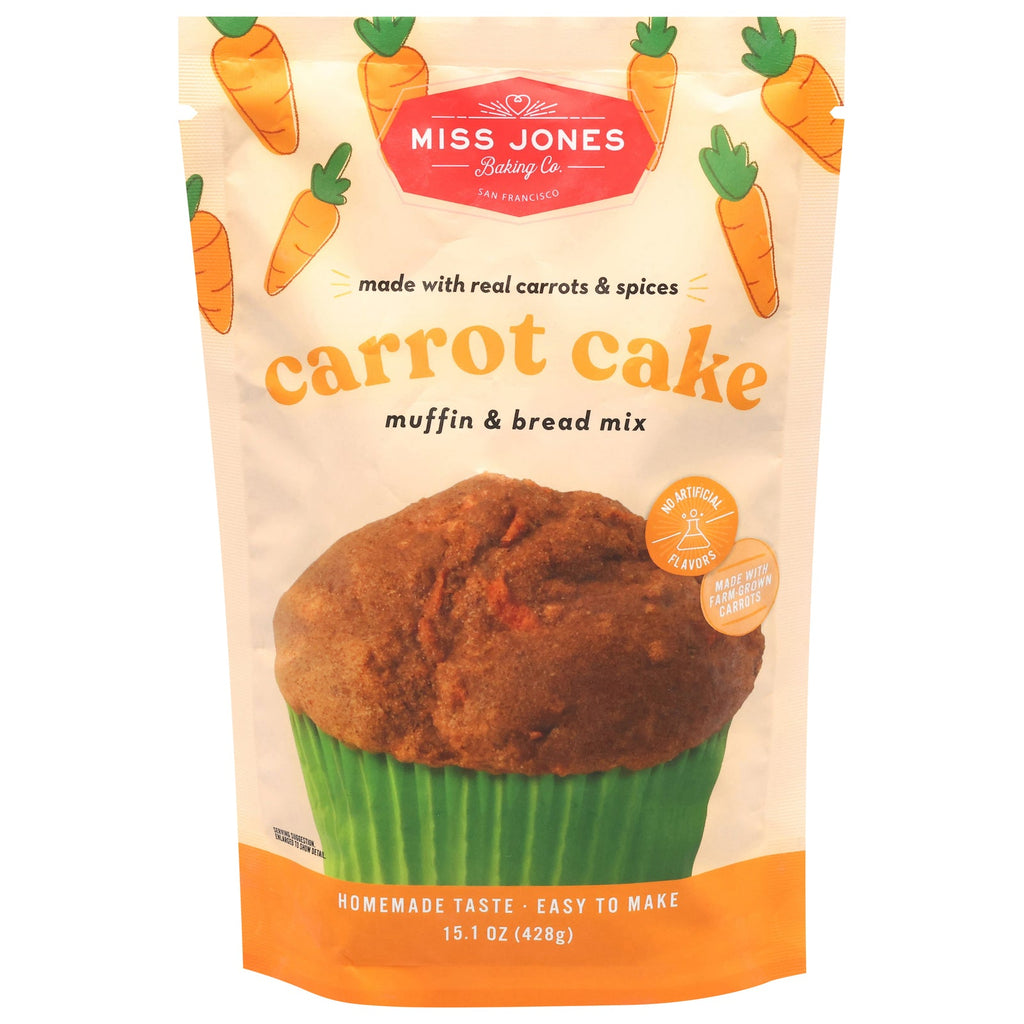 Miss Jones Baking Co. Carrot Cake Bread & Muffin Mix, 15.1 oz (Case of 6)