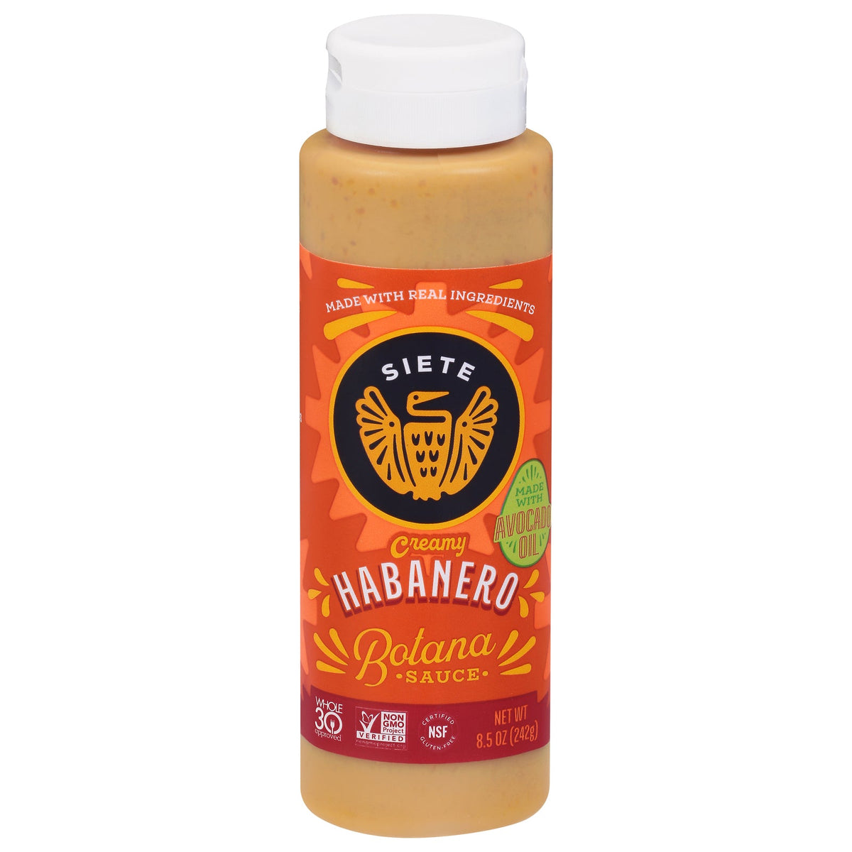 Siete Habanero Botana Sauce, 8.5 fl oz (Case of 8)