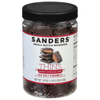 Sanders Dark Chocolate Sea Salt Caramel Thins, 18 oz (Case of 6)