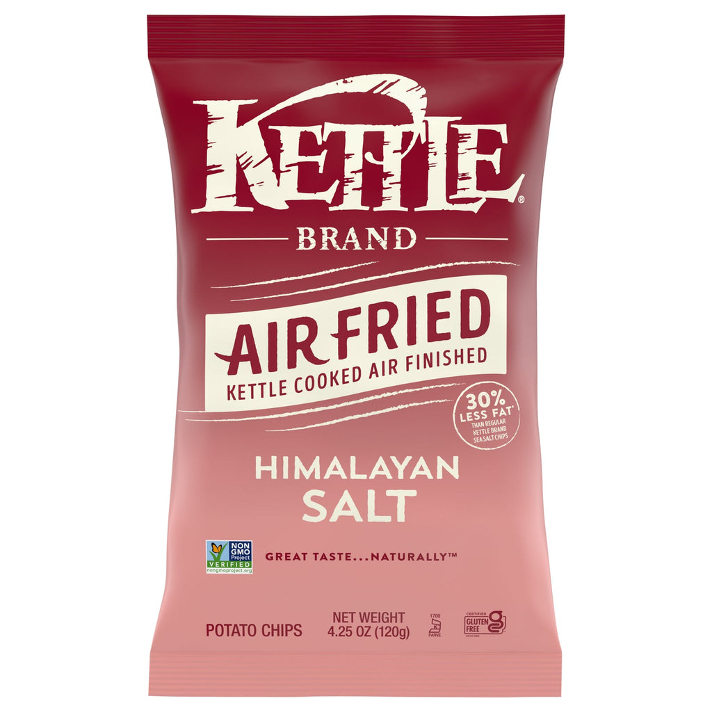 Kettle Brand Air Fried Himalayan Salt Potato Chips, 4.25 oz (Case of 15)