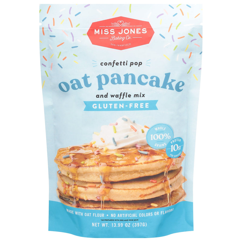 Miss Jones Baking Co. Organic Confetti Pop Pancake & Waffle Mix, 13.99 oz (Case of 6)