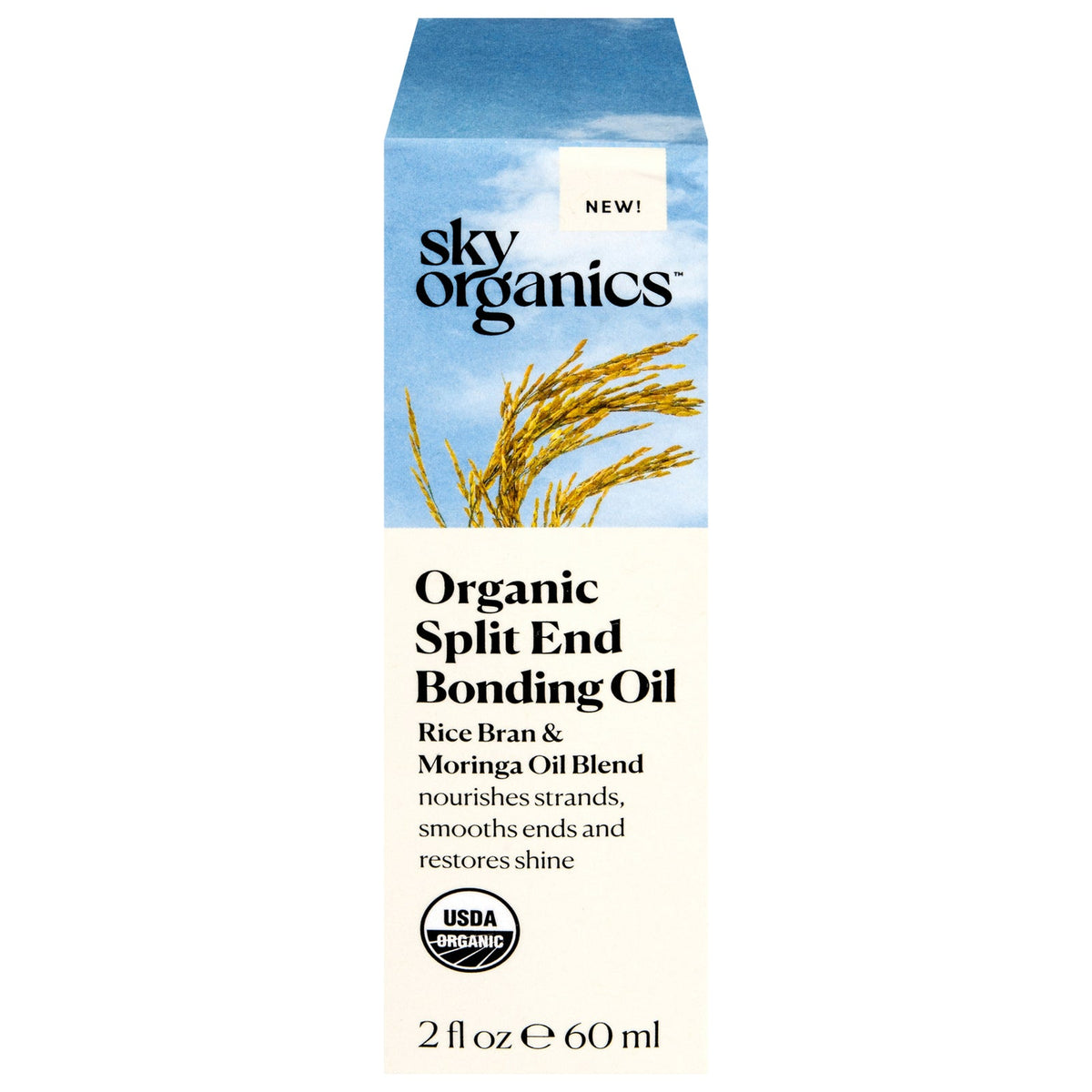 Sky Organics Organic Split End Bonding Oil, 2 fl oz