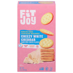 FitJoy White Cheddar Cracker Rounds, 8 oz (Case of 8)