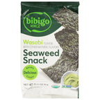 Bibigo Organic Wasabi Seaweed Snack, 0.35 oz (Case of 12)