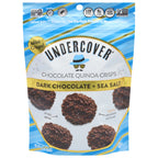 Undercover Chocolate Dark Chocolate Sea Salt Mini Crisps, 3 oz (Case of 12)