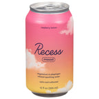 Recess Raspberry Lemon Magnesium Sparkling Water, 12 fl oz (Case of 12)