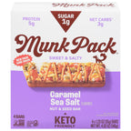 Munk Pack Keto Nut & Seed Caramel Sea Salt Bars, 4 x 1.23 oz (Case of 6)