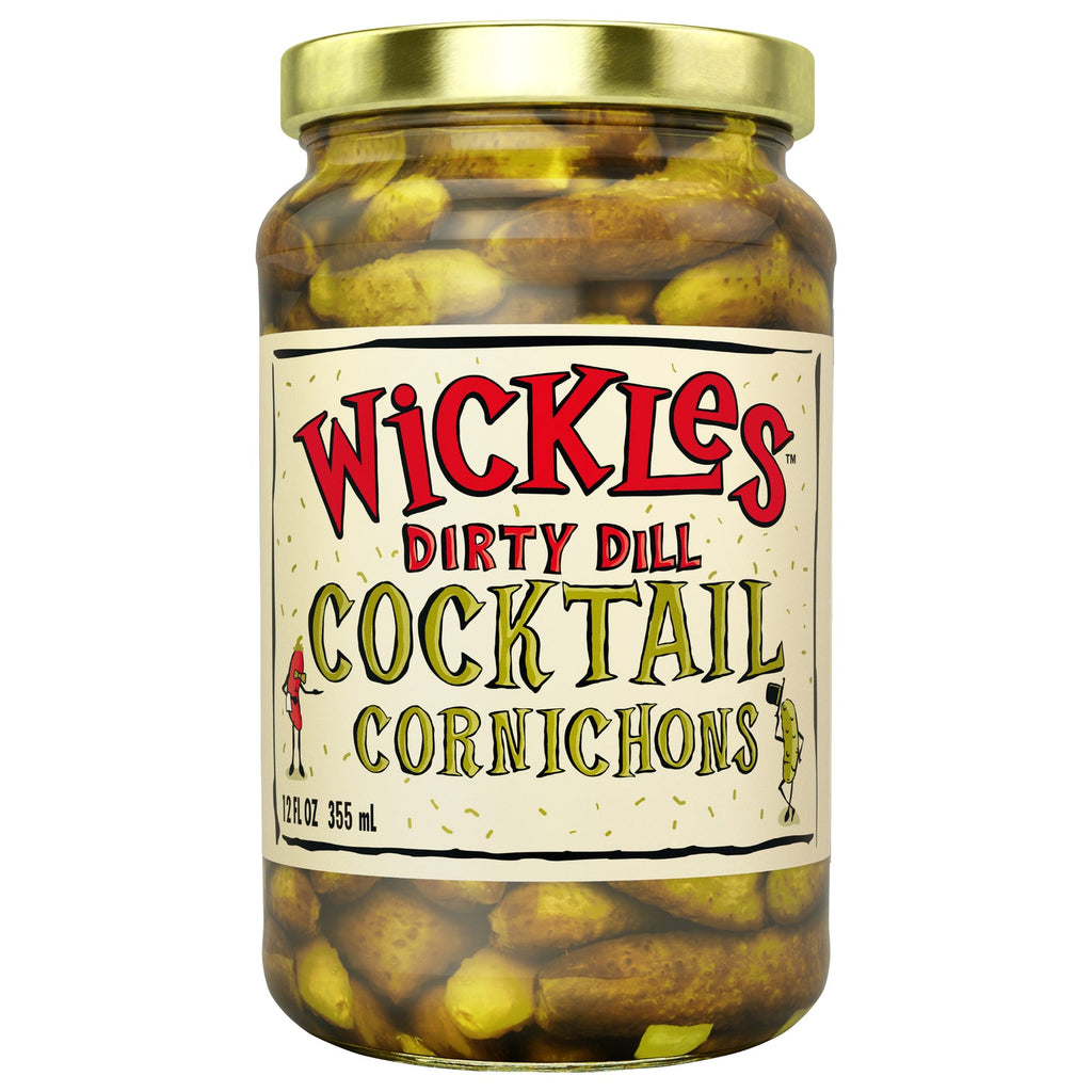 Wickles Dirty Dill Cornichons, 12 fl oz (Case of 6)