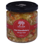 Divina Hot Chicago Style Giardiniera, 13.7 oz (Case of 6)