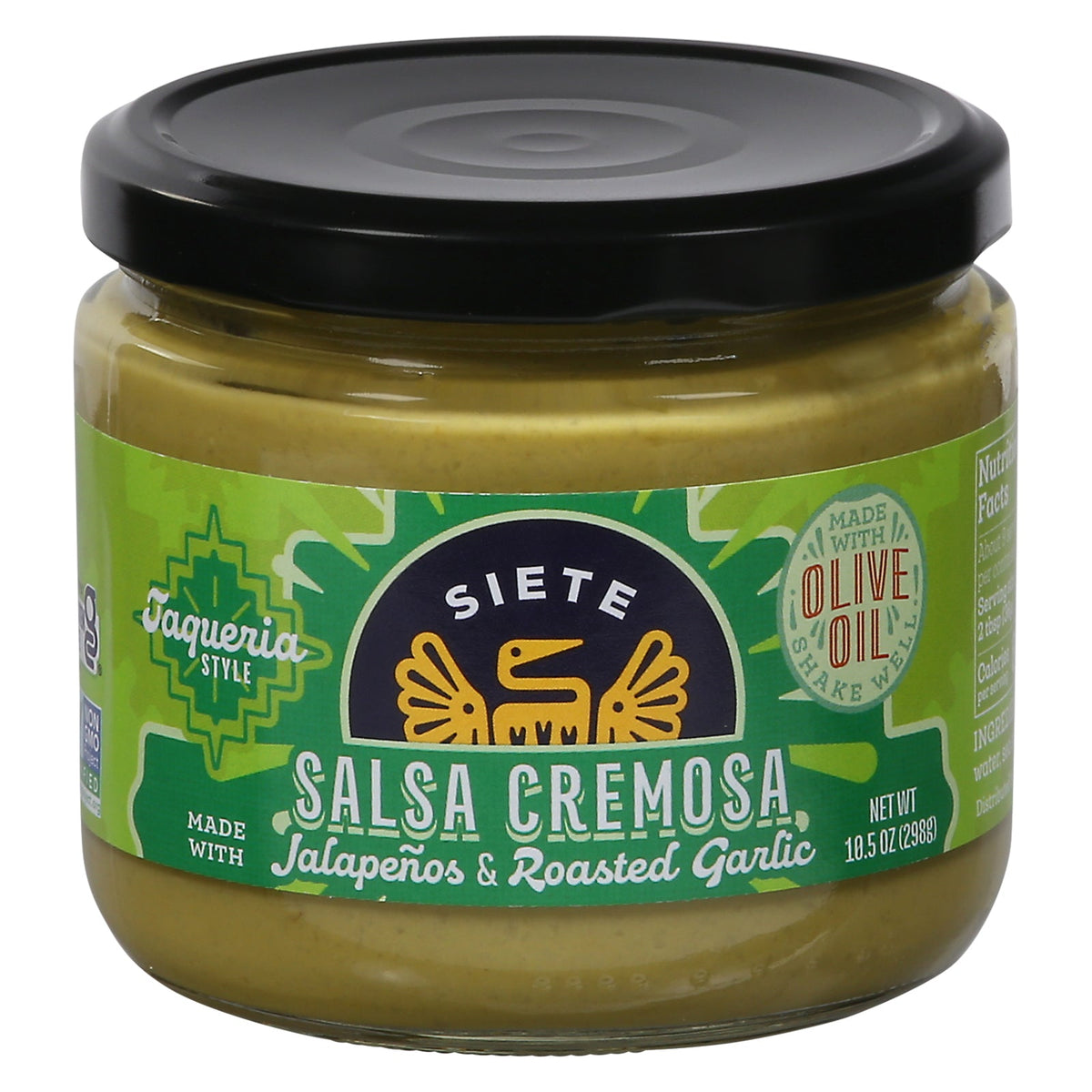 Siete Jalapeño Salsa Cremosa, 10.5 oz (Case of 6)