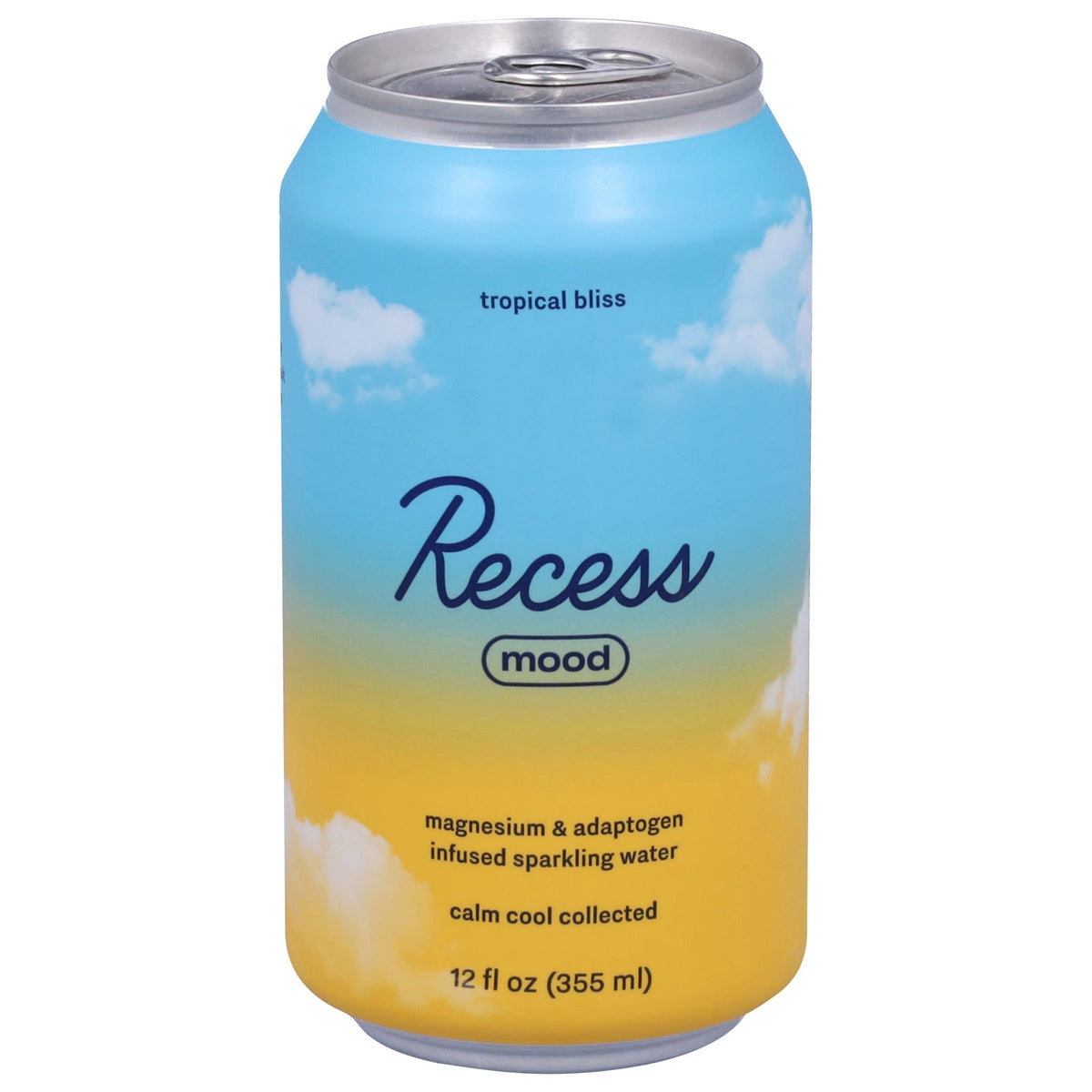 Recess Tropical Bliss Magnesium Sparkling Water, 12 fl oz (Case of 12)