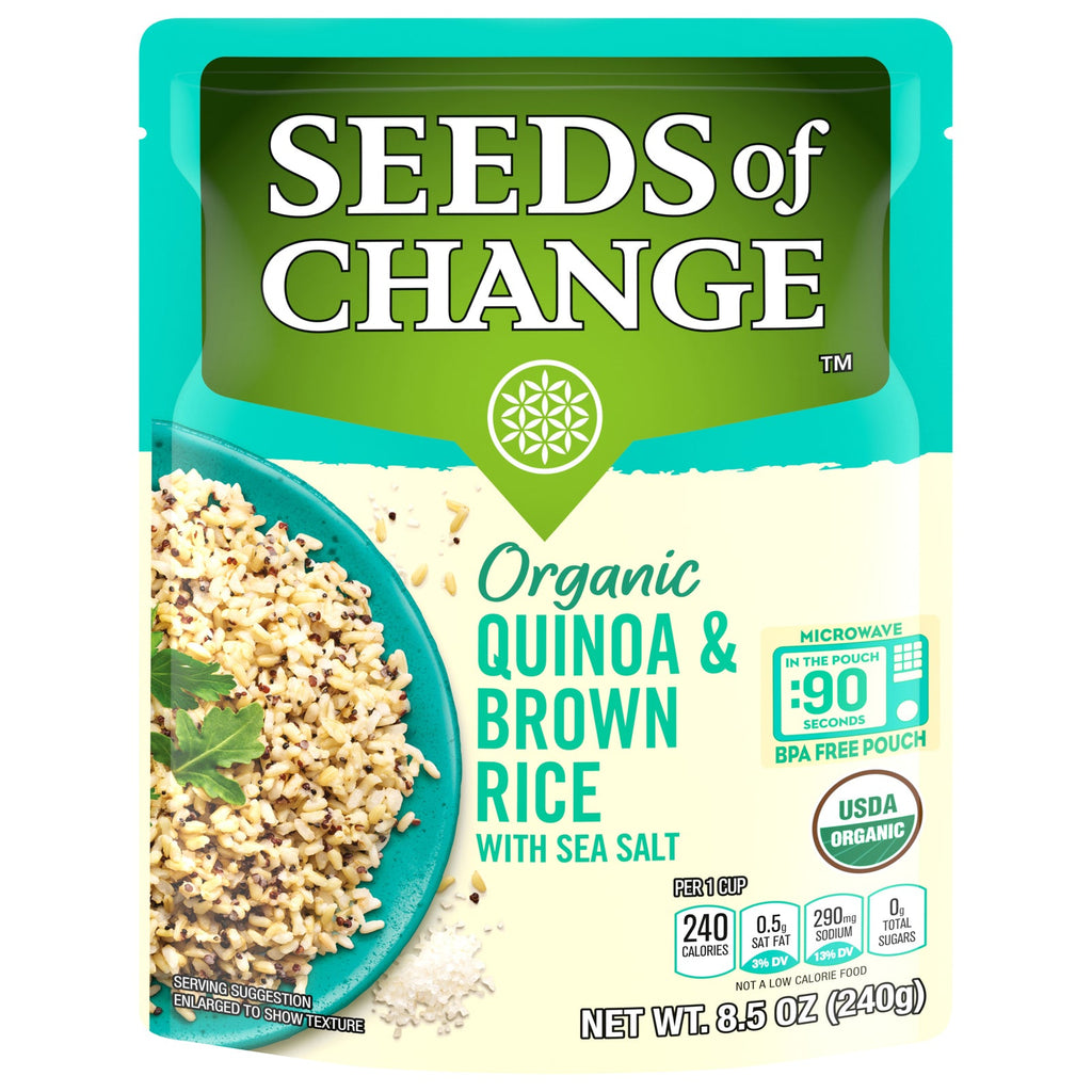 Seeds of Change Organic Quinoa & Brown Rice with Sea Salt, 8.5 oz (Case of 12)