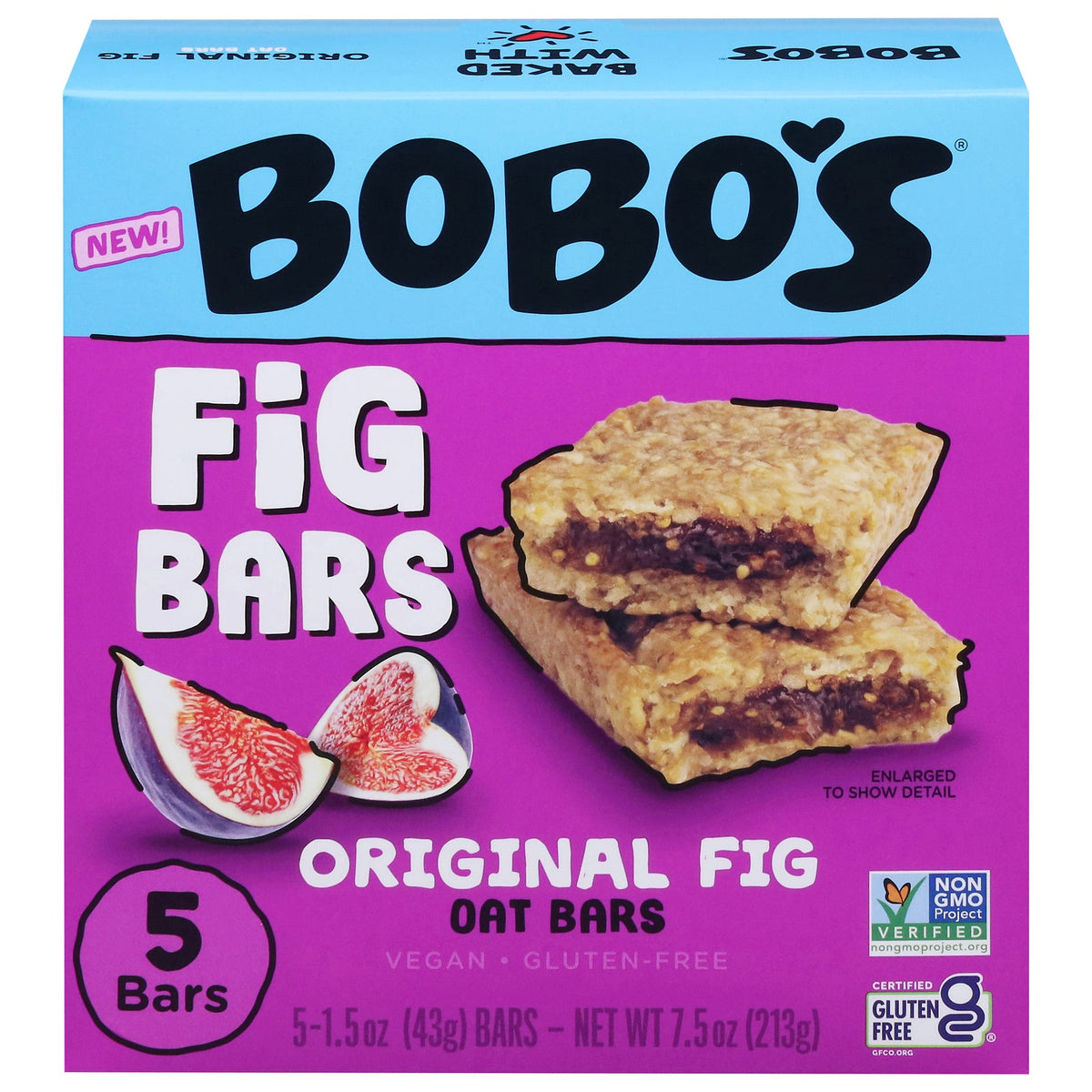 Bobo's Original Fig Bar, 5 x 1.5 oz (Case of 6)