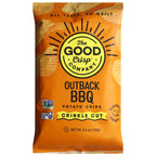 The Good Crisp Company BBQ Crinkle Potato Chips, 5.5 oz (Case of 12)