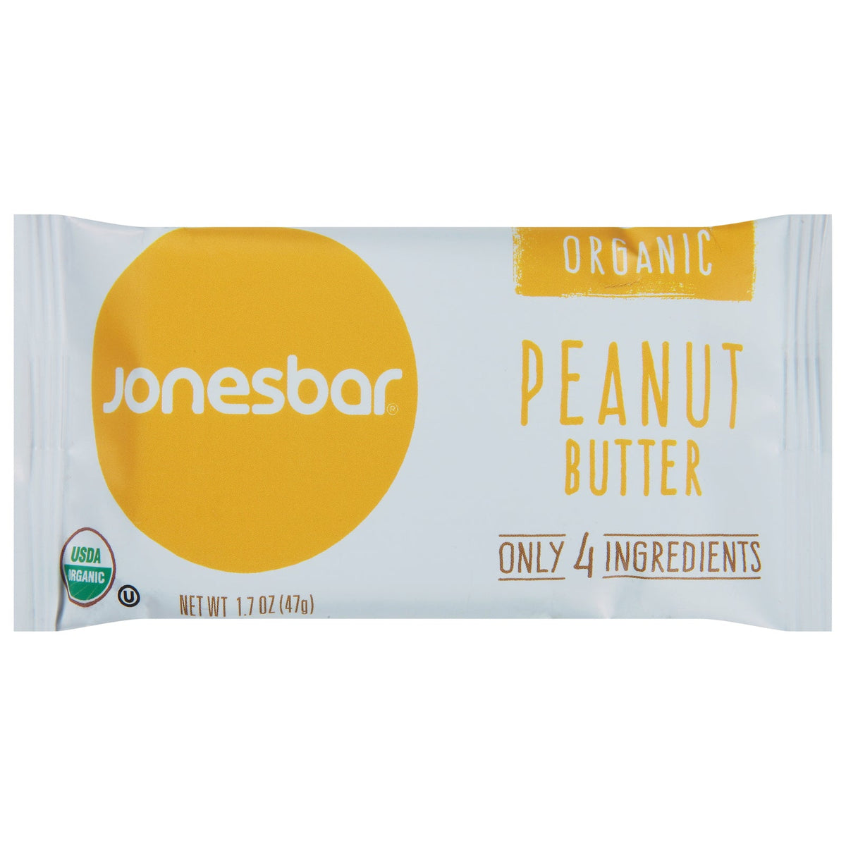 Jonesbar Organic Peanut Butter Bar, 1.7 oz (Case of 12)