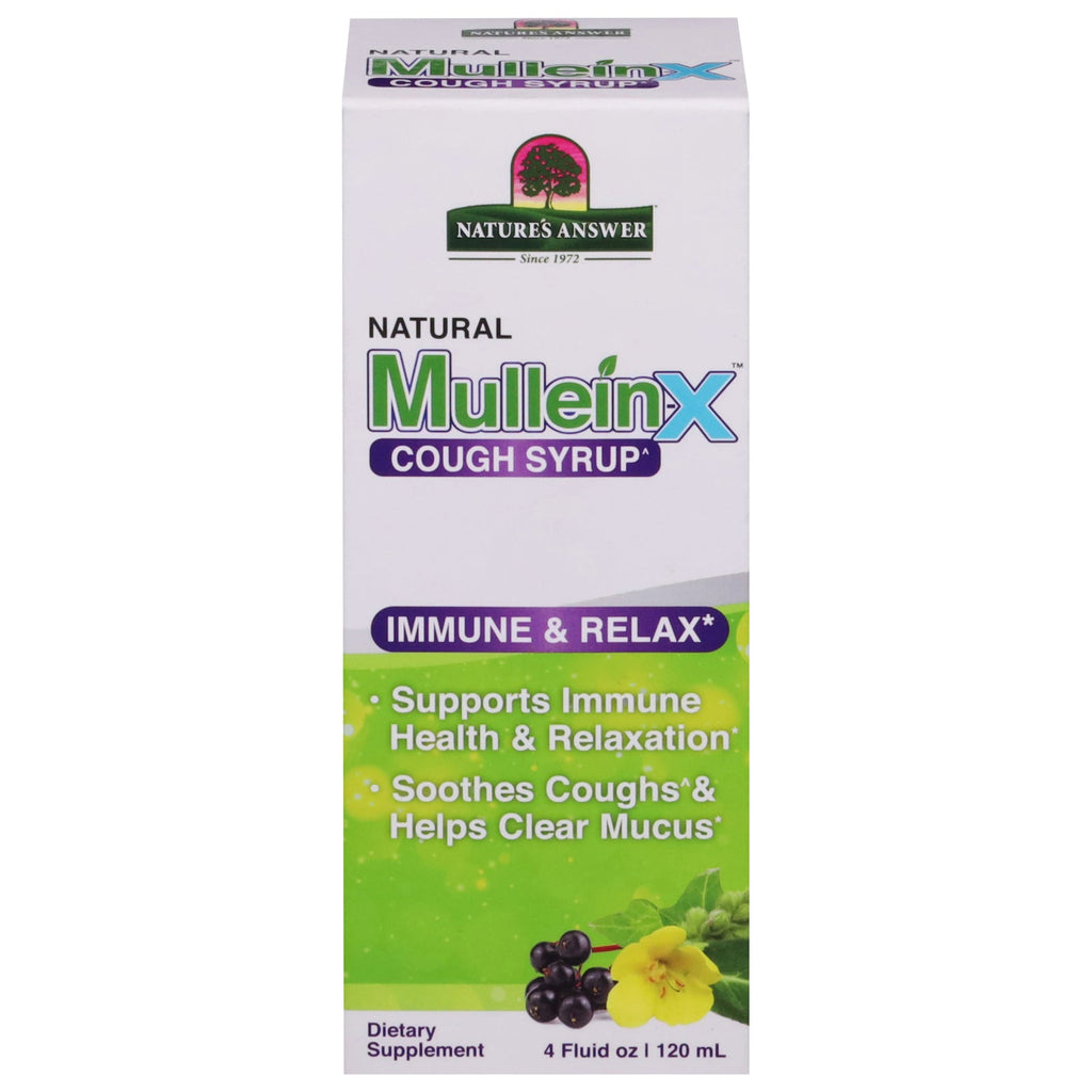 Nature's Answer Mullein Immune & Relax Cough Syrup, 4 fl oz