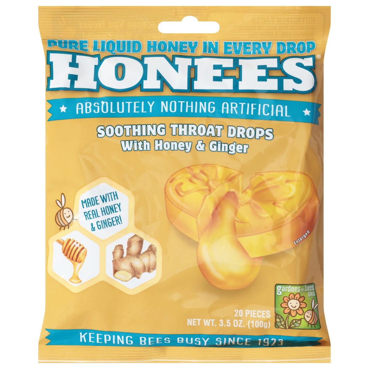 Honees Honey Ginger Drops, 3.5 oz