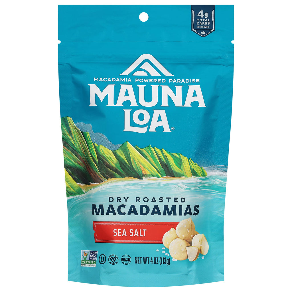 Mauna Loa Sea Salt Roasted Macadamias, 4 oz (Case of 6)