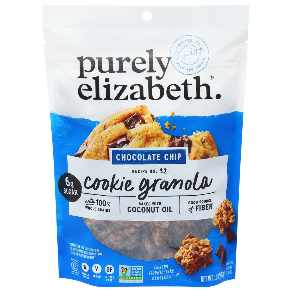 Purely Elizabeth Chocolate Chip Cookie Granola, 11 oz (Case of 6)