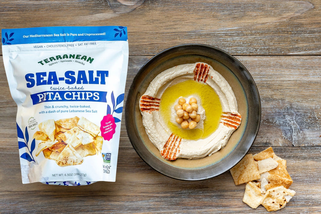 12 Pack Pita Chip Variety (4 Za'atar Pita Chips, 4 Spicy Za'atar Pita Chips, 4 Sea Salt Pita Chips)