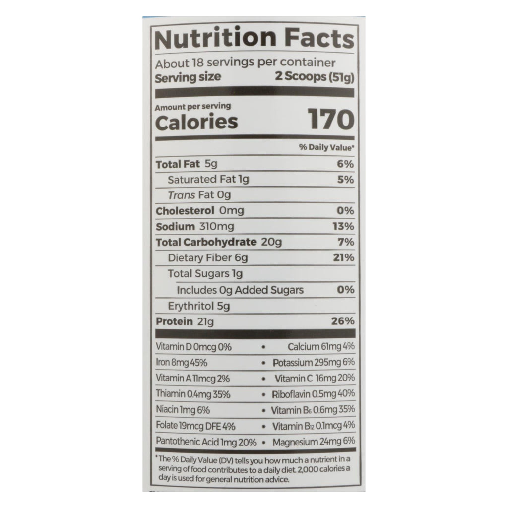 Orgain Plant Based Protein Powder, Chocolate Fudge, 2.02 lb