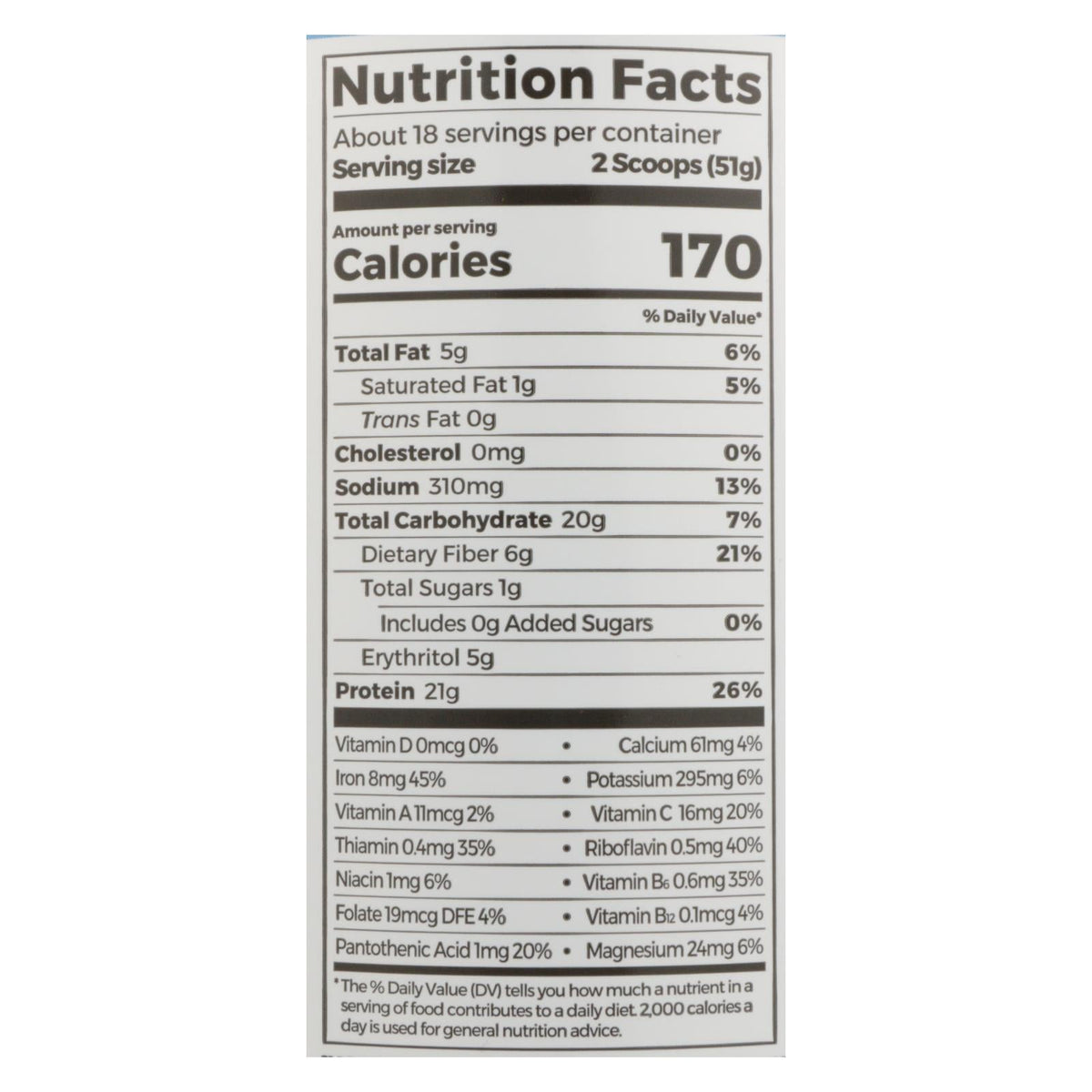 Orgain Plant Based Protein Powder, Chocolate Fudge, 2.02 lb