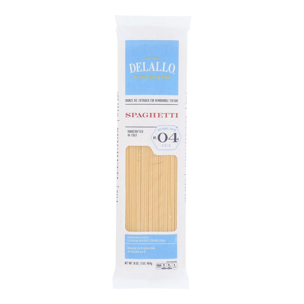 DeLallo Organic Whole Wheat Spaghetti Pasta, 16 oz (Case of 16)