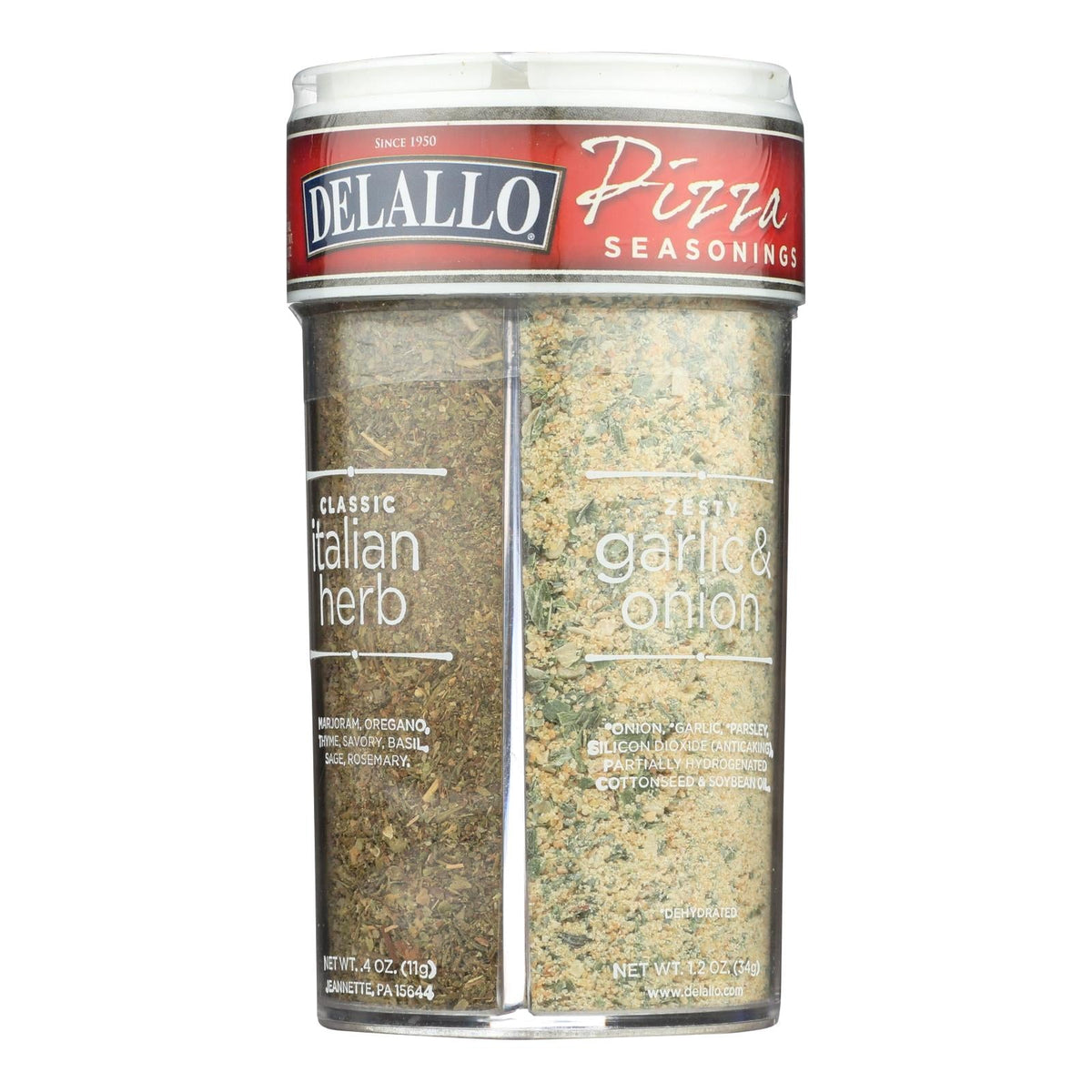 Deallo 4-in-1 Italian Pizza Seasonings Blend, Wheat-Free, 3.2 Oz (Case of 12) | Spice Mix for Pasta & Italian Dishes | Fair Trade, Made in USA