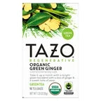 Tazo Organic Green Ginger Herbal Tea, 16 bags (Case of 6)