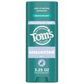 Tom's of Maine Unscented Deodorant Stick, 3.25 oz (Case of 6)