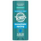 Tom's of Maine Mountain Spring Deodorant Stick, 3.25 oz (Case of 6)