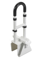 Adjustable Tub Rail Clamp-On Grab Bar - 14-17 Inch Height, 300 Lb Capacity