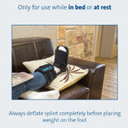 DARCO Plantar Fasciitis Night Splint - Black X-Large - Adjustable Dorsiflexion