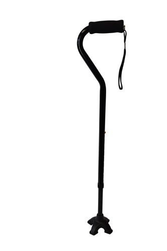 Stand Up Cane Tip - Quad Base - 3/4 Inch - Enhanced Traction & Stability