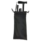 Folding Cane with Comfort Grip, Black, 33-37 Inch Adjustable - Includes Carry Pouch