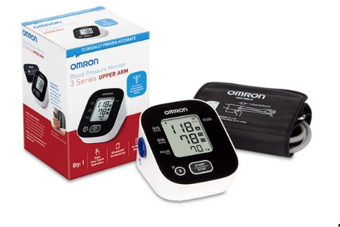 OMRON 3 Series Wireless Upper Arm Blood Pressure Monitor - Advanced Accuracy, Irregular Heartbeat Detection