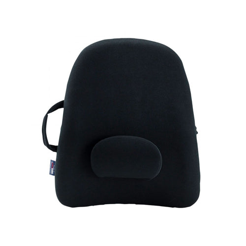 Obusforme Lowback Backrest Support - Black Lumbar Cushion for Posture & Comfort