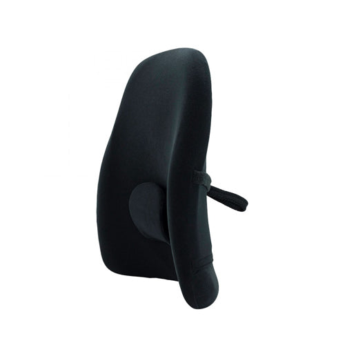 Obusforme Lowback Backrest Support - Black Lumbar Cushion for Posture & Comfort