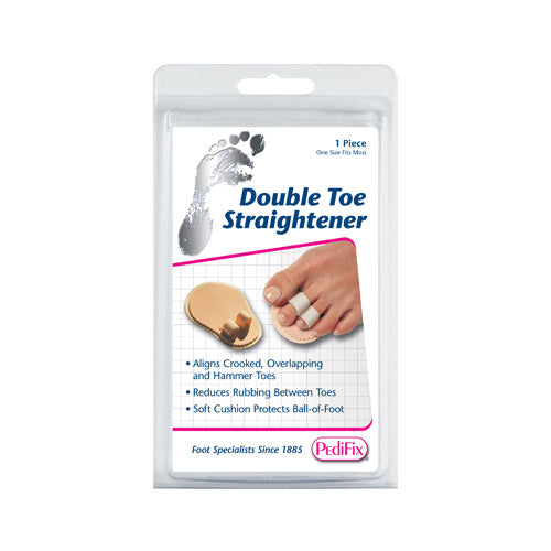 Double Toe Straightener for Hammer Toe Alignment - Pain Relief Foot Pad
