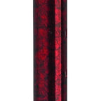 Red Crackle Offset Cane with Gel Grip - Adjustable Aluminum Walking Cane